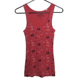 Wasabi & Ginger Red Pirate Tank Top Size Junior's Medium